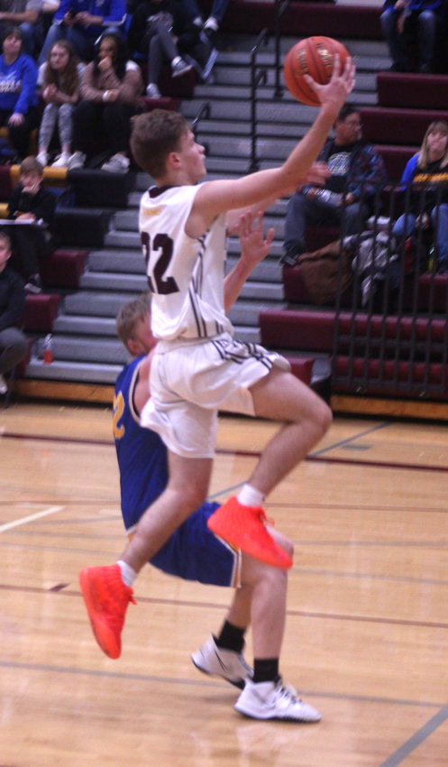 Anthony Newquist goes up for a layup during Westwood.
