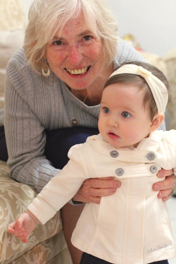 Rachel Bliss with her granddaughter.