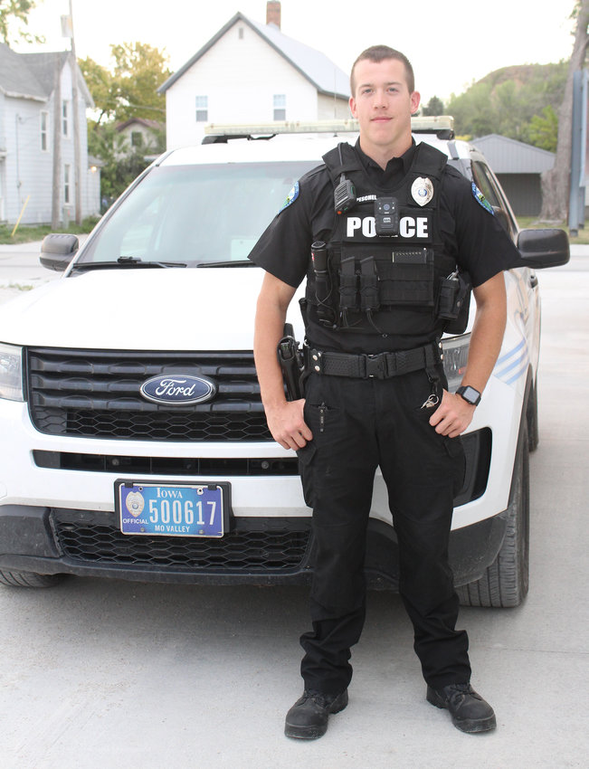 Officer Beau Peschel is excited to serve the community of Missouri Valley.