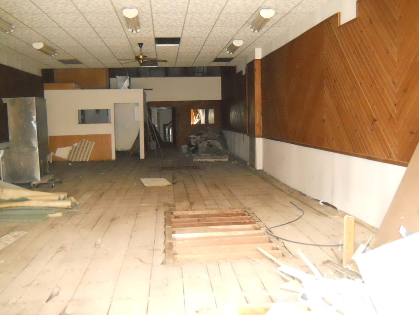 This is what the main floor of 321 Main Street looked like before renovations.
