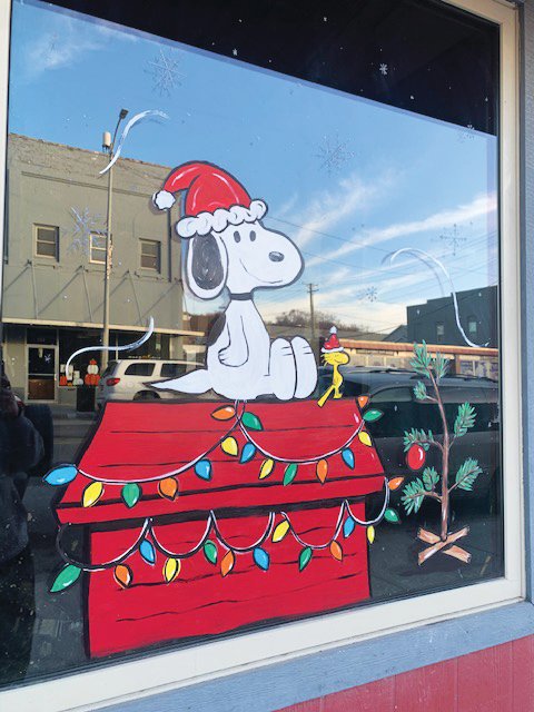 Snoopy was painted for a building being renovated by Tona Lager.