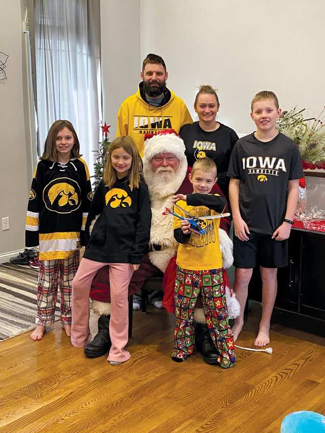 The Cogdills had a surprise visit from Santa that brightened their Christmas following the tragic loss of their home to a fire.