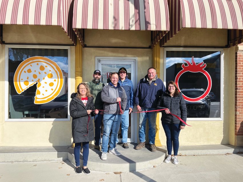 Pictured from left to right: Meredith Van Houten, City Clerk; Mitch Nichols, Austin McDonald, Owner; Dana Sturgill and Sam Cogdill, DCDC Board members and Jill Schaben, DCDC Executive Director.