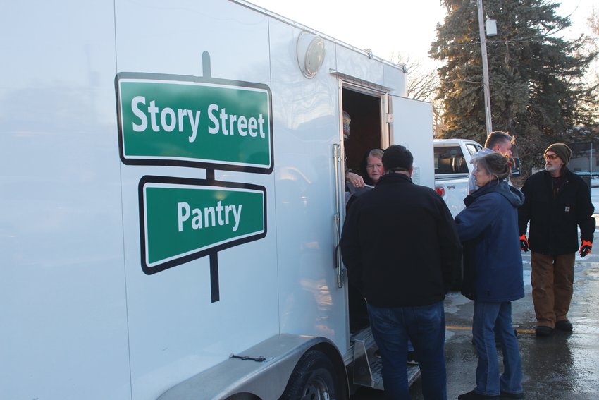 The Story Street Food Pantry stopped in Missouri Valley last Wednesday, assisting 40 households and distributing 1,014 food items.