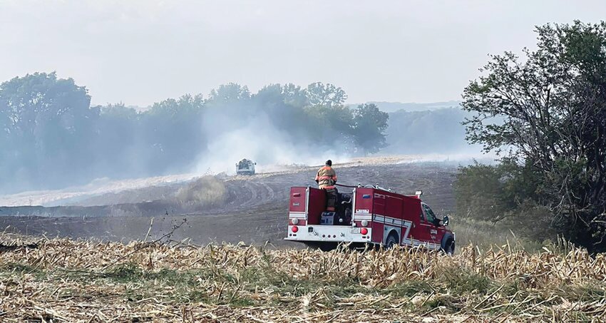 Multiple agencies responded to a field fire on Friday, September 30, of last year. The likelihood of fires has increased with dry conditions so far this spring.