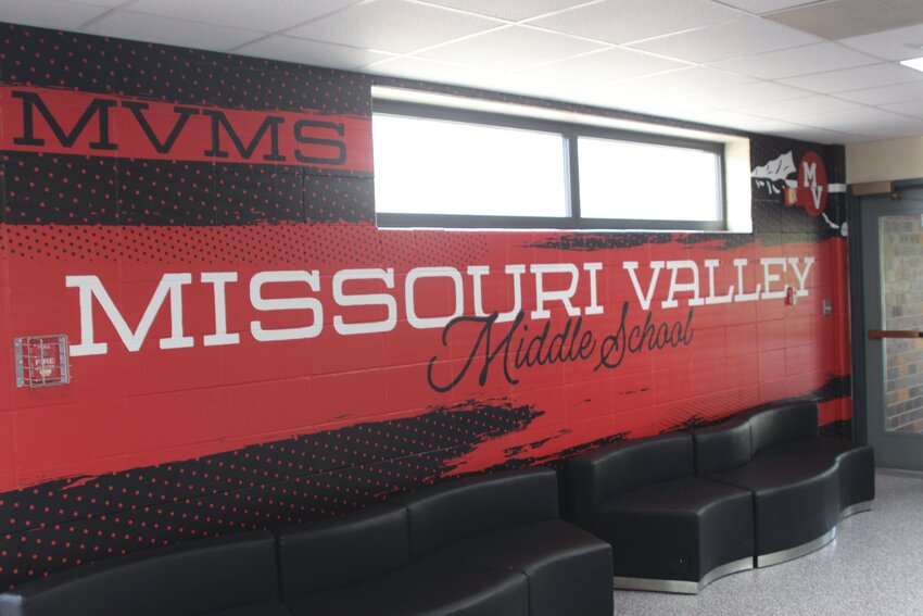 The halls of Missouri Valley Middle School has a much different look and feel after new wall art was installed in late July.
