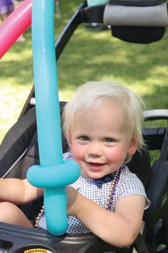 Rosie Ballantyne was a fan of the balloons at this year&rsquo;s Old Settlers event held in Magnolia Iowa.