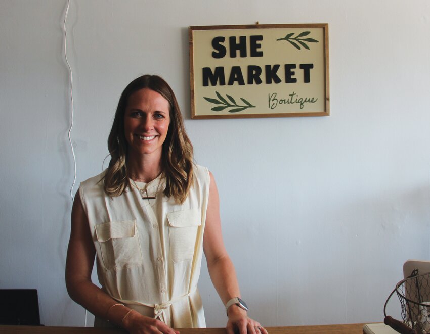 Danielle Richter, owner of the new She Market Boutique located at 215 E 7th St. in Logan.