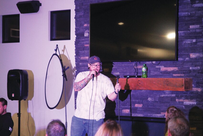Organizer and host Matt Weis warmed up the crowd to start off the April Fools Day edition of the Funlap Road Show. The Funlap Comedy Festival is the brainchild of Weis, who will once again serve as executive producer.