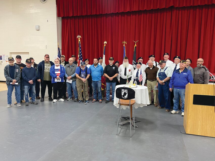 Numerous veterans were in attendance at Missouri Valley's Veterans Day Program on Friday.