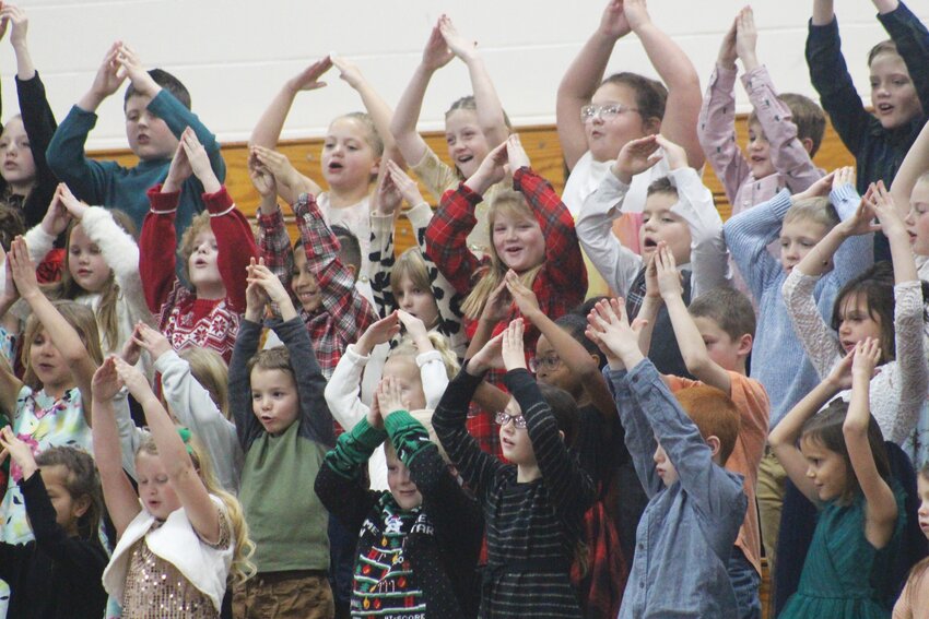 The Missouri Valley Elementary School concert for grades K-2 was held on Dec. 4 in the high school gym.