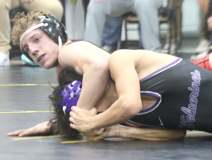 Missouri Valley's Luke Schroeder earned a first place finish at Tri-Center Invitational on Jan. 6.