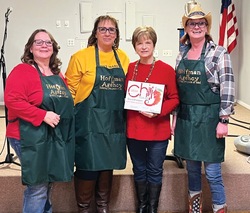 Hoffman Agency won both Grand Champion and Best Decorations. Pictured from left to righ: Anita Salter, Judy Holcombe, Jeannie Wortman and Becky Hiles.