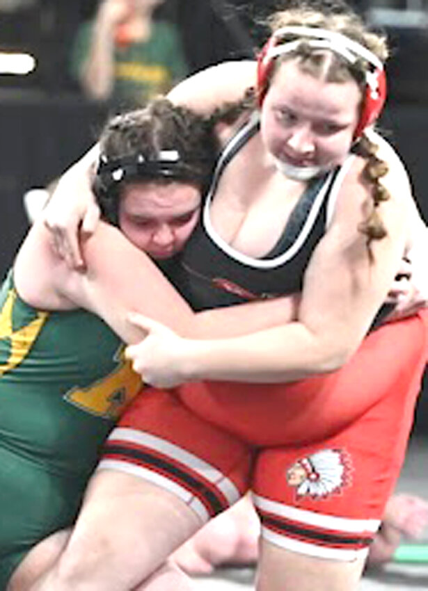 Missouri Valley's Jocelyn Buffum earned a sixth place finish at the 2024 Girls State Wrestling Championships in Coralville.
