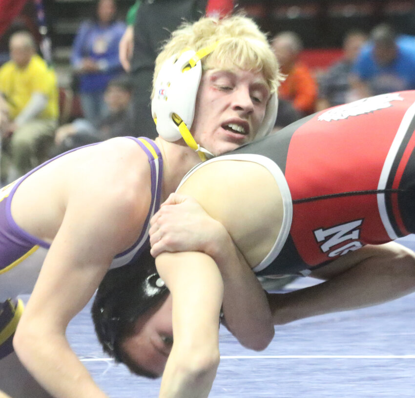 2024 State Wrestling:  Lo-Ma's Crosby Yoder (fr.) .Class 1A, 6th place finish