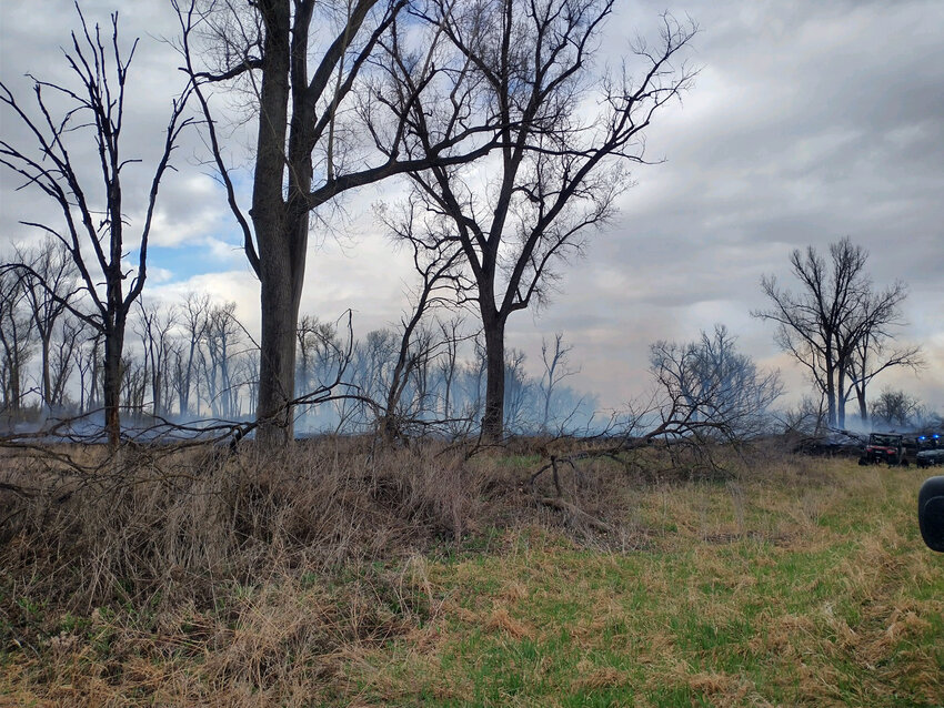 The cause of the fire at DeSoto was determined to be a lightning strike to a dead cottonwood tree, according to the refuge's social media.
