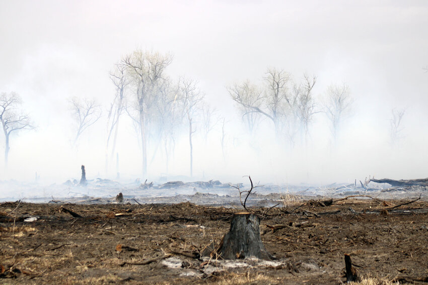 A second fire broke out at DeSoto National Wildlife Refuge Monday afternoon. This comes just six days after a lightning strike between Whitetail Drive and Prairie Lane.