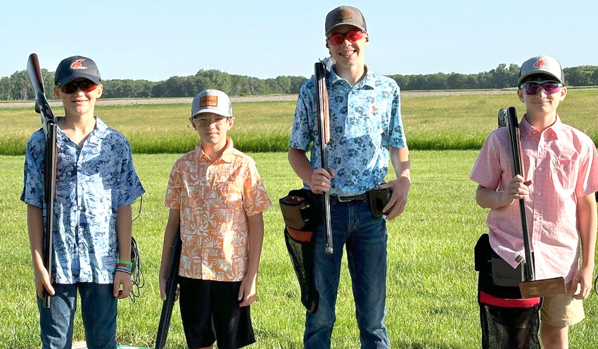 2024 State Trap, Doubles (shown from left): Matter Helgenberger, Bryce Myer, Jett Straight, Tyson Wohlers