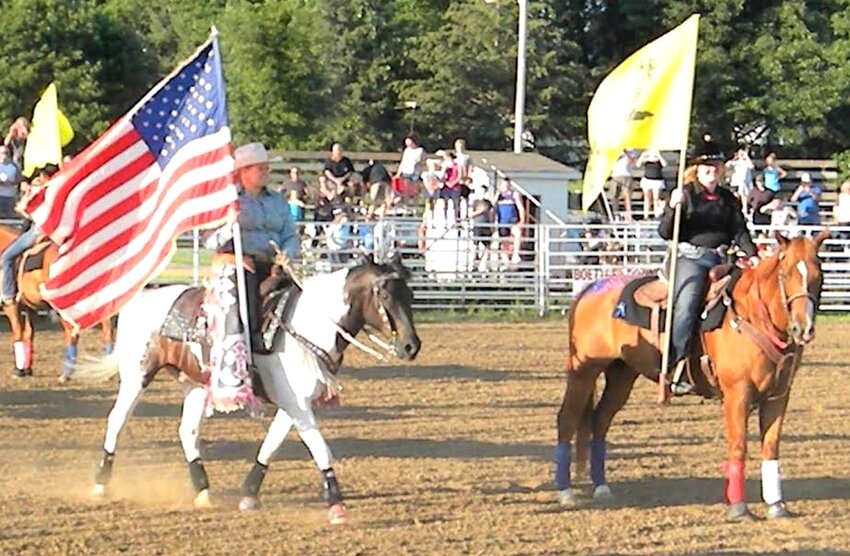 Woodbine's Rodeo Grand Entry begins at 7:30 p.m. each night on Juy 12 and July 13 at the Rodeo Grounds in Woodbine.