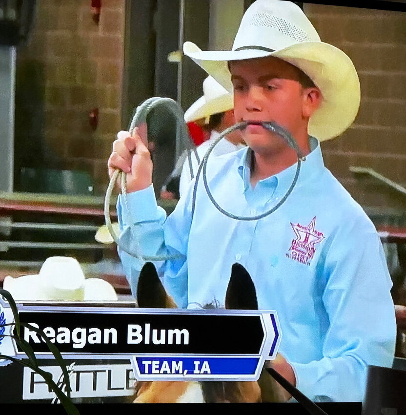 Reagan Blum earned a top-10 finish in Tie-Down roping at the World Championships held the last week of June in Des Moines.