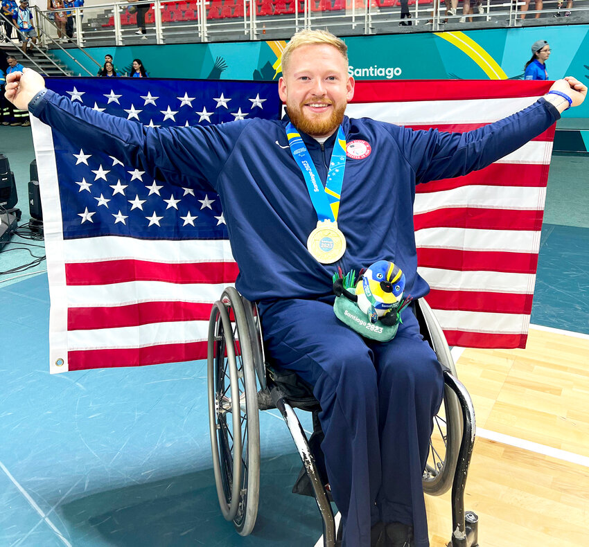 Jeremie Meyer of Whitewater, Wisc, will be competing in the 2024 ParaOlympic Games starting on Aug. 29 in Dubai, Paris.