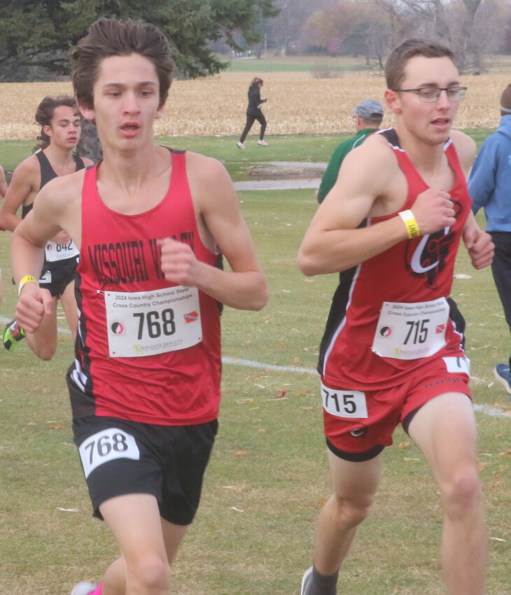 2024 State Cross Country.Missouri Valley's Aiden Rangel - Class 1A, 50th place