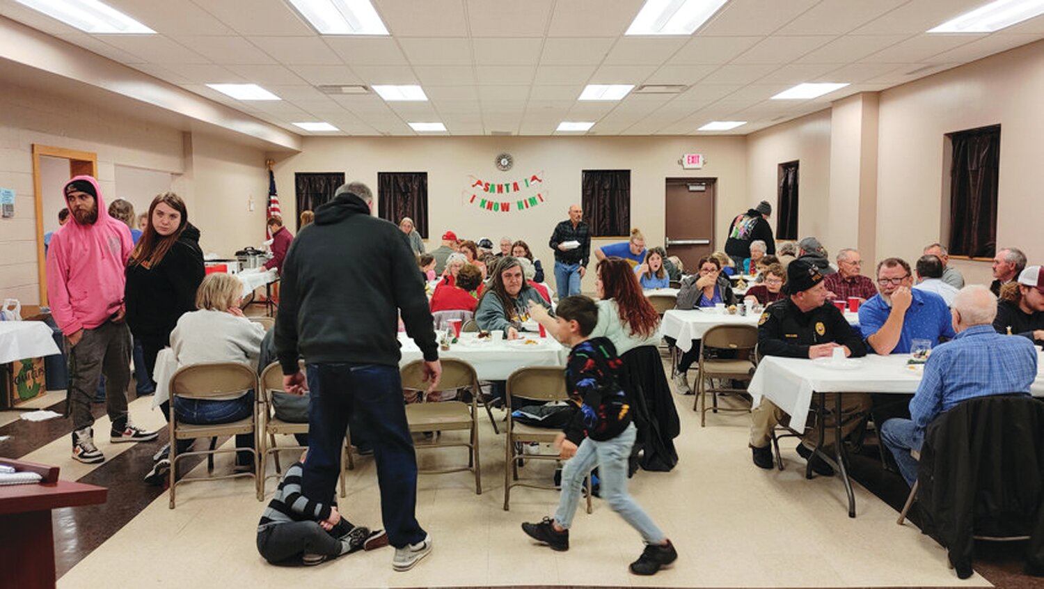 The Dunlap community gathered for the eighth annual Marge Peterson Memorial Christmas Community Dinner last year.