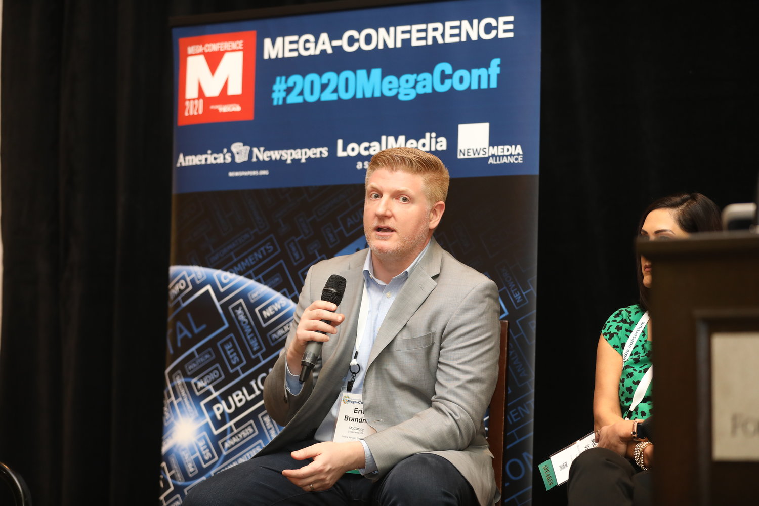 Eric Brandner at the 2020 Mega-Conference. (Photo by Bob Booth)