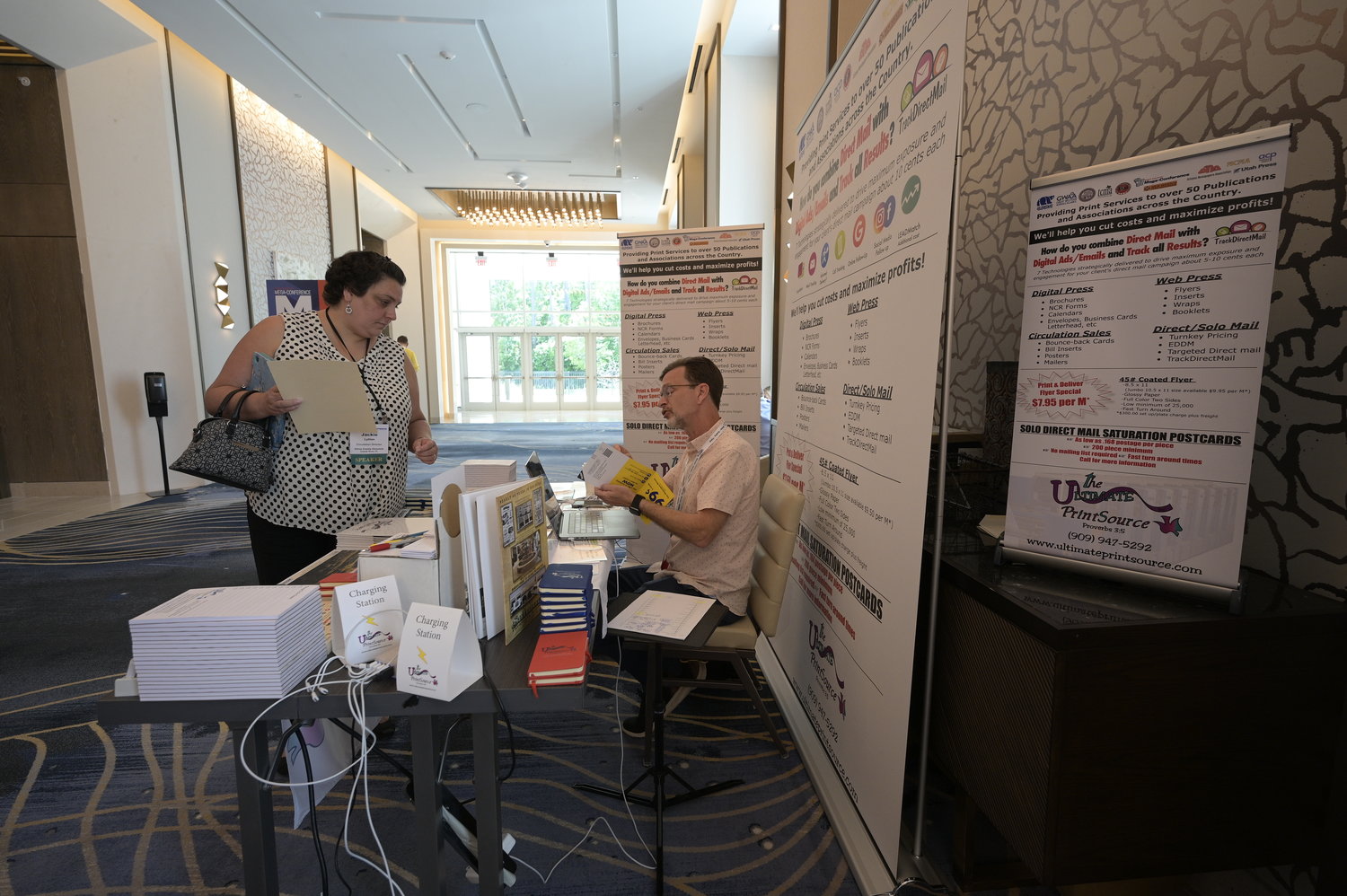 The Ultimate Print Source - a conference exhibitor (Photo by Phelan M. Ebenhack)
