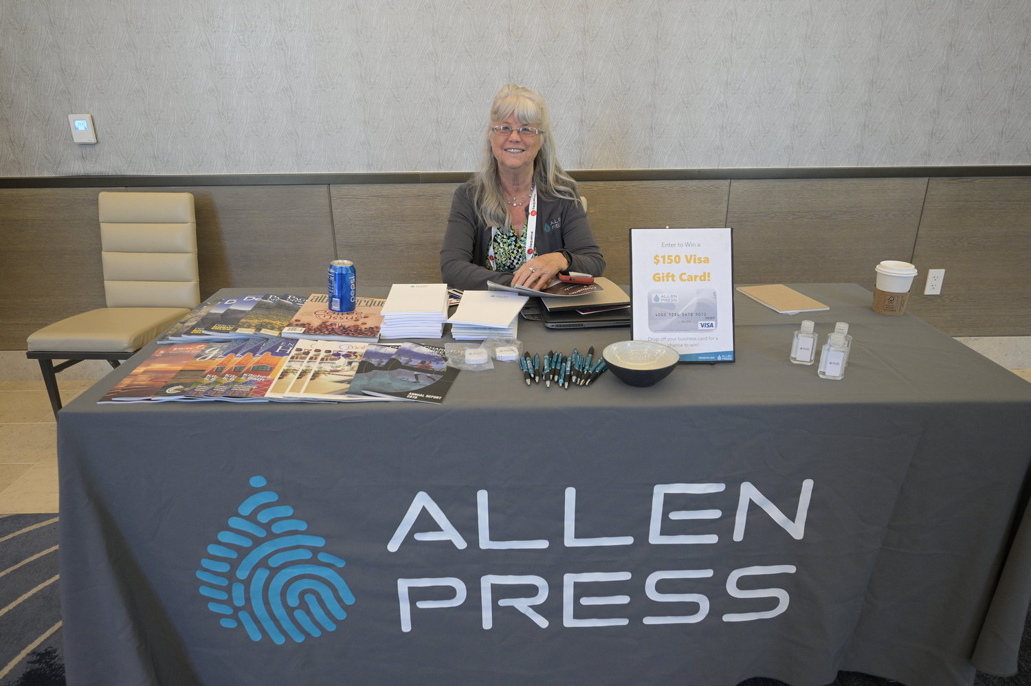 Allen Press -- a Mega-Conference exhibitor (Photo by Phelan M. Ebenhack)