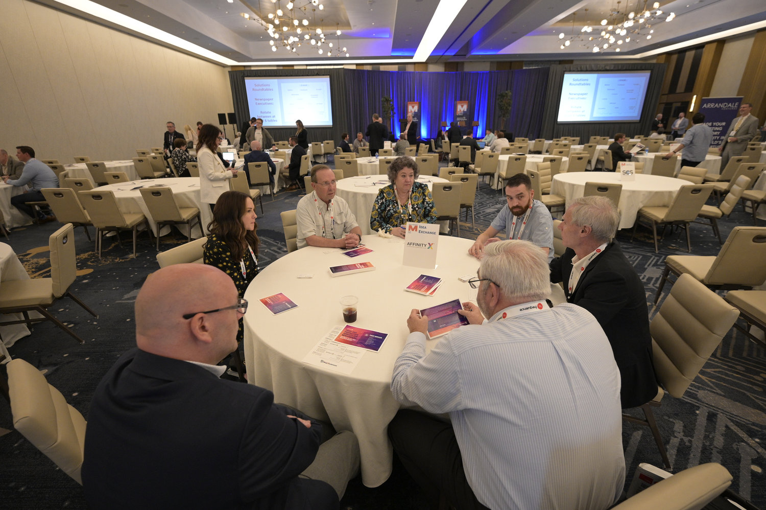 AffinityX is a marketing services company and helping publishers evolve with the market was among the Roundtable topics discussed. (Photo by Phelan M. Ebenhack)