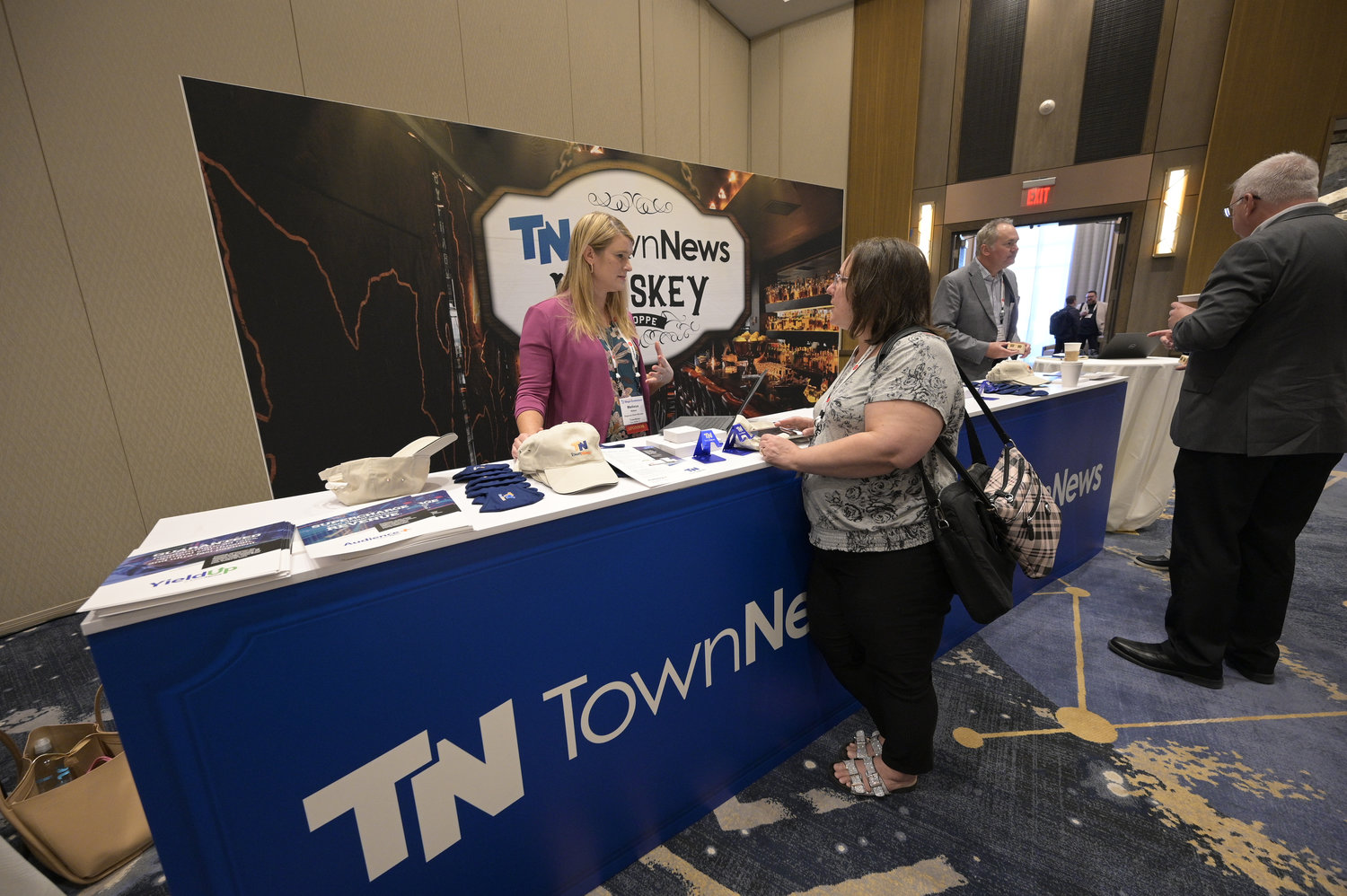 A whiskey bar was hosted during receptions by TownNews -- a premium Mega-Conference sponsorship. (Photo by Phelan M. Ebenhack)