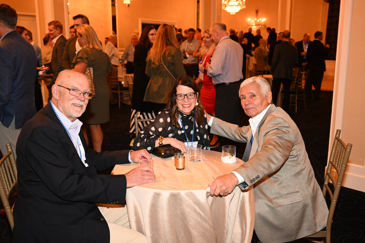 Sunday evening welcome reception. (Photo by Jeff Strout)