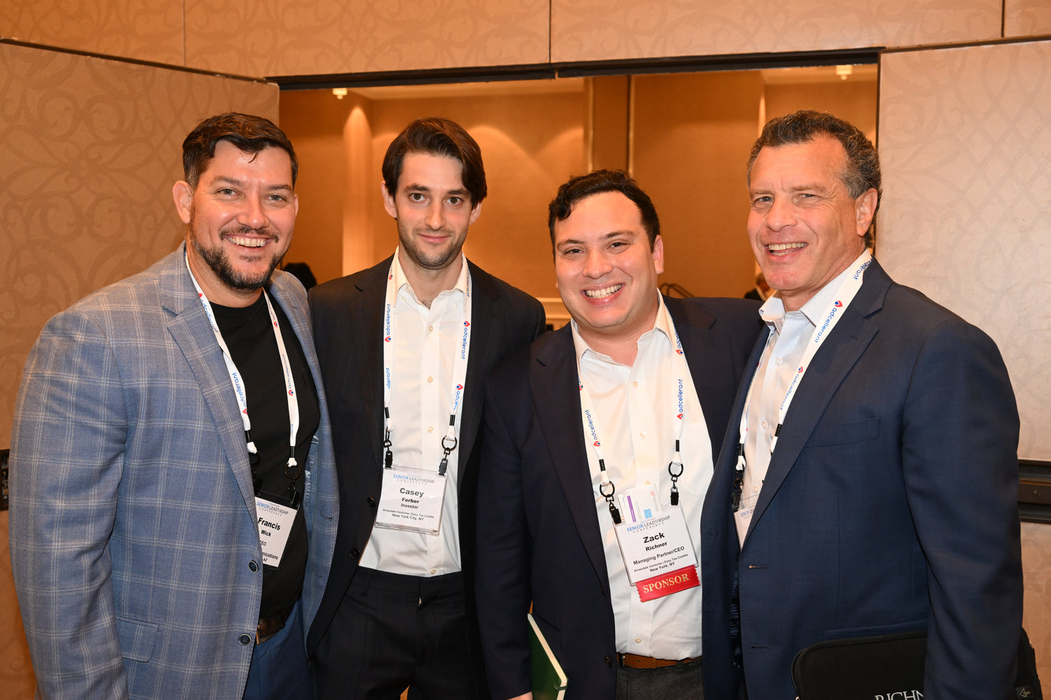 Francis Wick, CEO of Wick Communications; Casey Ferber, investor, Arrandale Ventures | Easy Tax Credits; Zack Richner, managing partner/CEO, Arrandale Ventures | Easy Tax Credits; and Stuart Richner, president of Richner Communications, Inc. (Photo by Jeff Strout)