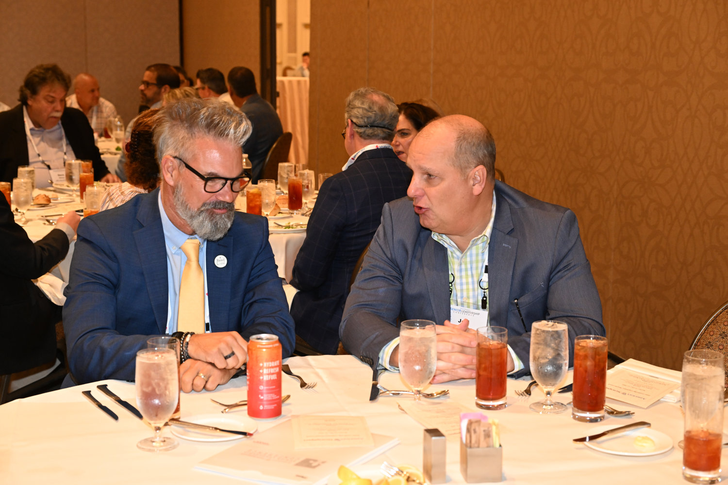 Networking at the Senior Leadership Conference. (Photo by Jeff Strout)