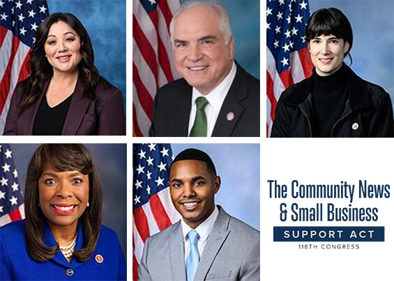 (Top row) Rep. Lori Chavez-DeRemer (R-OR-5), Rep. Mike Kelly (R-PA-16) and Rep. Marie Gluesenkamp Perez (D-WA-3).(Bottom row) Rep. Terri A. Sewell (D-AL-7) and Rep. Ritchie Torres (D-NY-15)