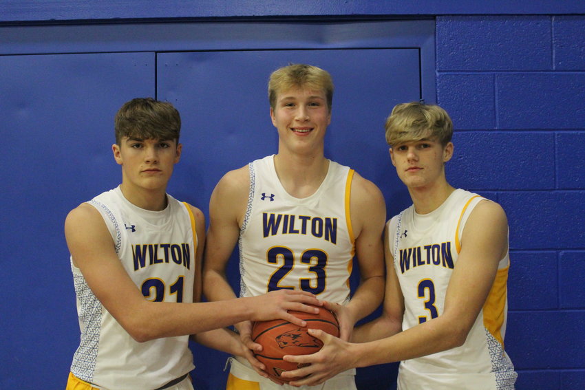 These three Wildcats were the top scorers for Durant's Boys basketball team last year. From left are Landyn Putman, Caden Kirkman and Aiden Walker.