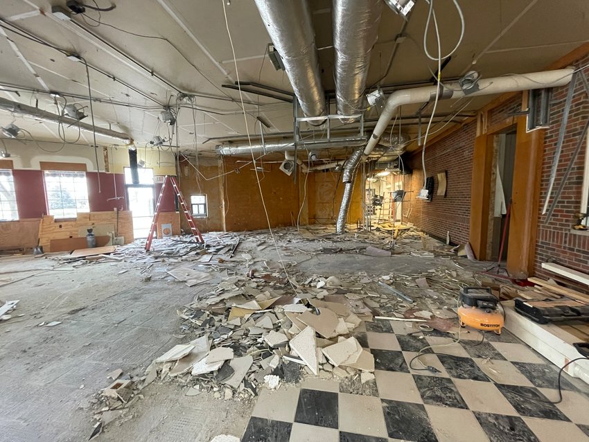 Lindsey Ambrose and crew tore up the familiar Happy Joe's tiles to quadruple studio space for Luminous Dance studio.