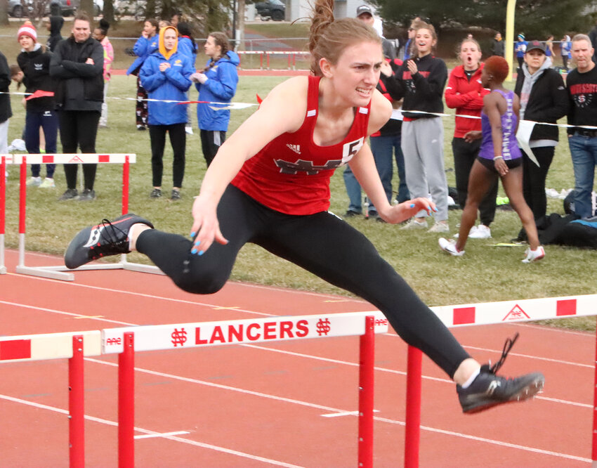 Lancer junior Sydney Skarich looks to improve upon her 2022 Drake Relays time of 17.03 seconds in the 100-meter hurdle
