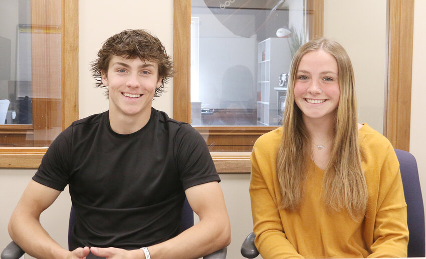 Nolan Turnquist and Natalie Naber sought the internships with North Scott real estate professionals.