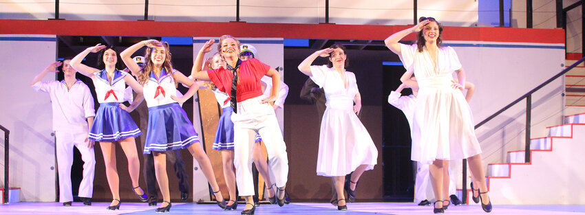Lancer Productions' &quot;Anything Goes&quot; received 12 Iowa High School Musical Theatre Awards, including Outstanding Production, and will perform at the Awards Showcase on June 1. Cast members included Riley McCoy, Ellanore Young, Anna Harris, Ava Hagedorn, Chloe Schwab, Annika Foit and Lauren Pawloski.