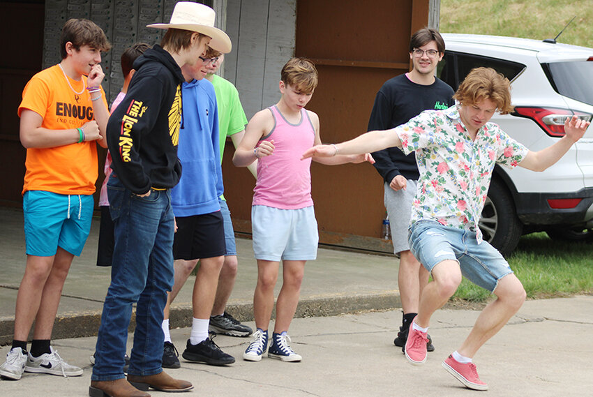 Jack Bevans, right, plays Ren in CCT's upcoming production of 'Footloose.&quot;