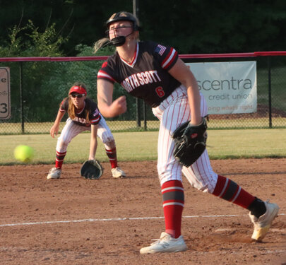 Sophomore Chevelle Kingsley was a one-woman show during game two against Clinton, striking out six batters and smacking two home runs.