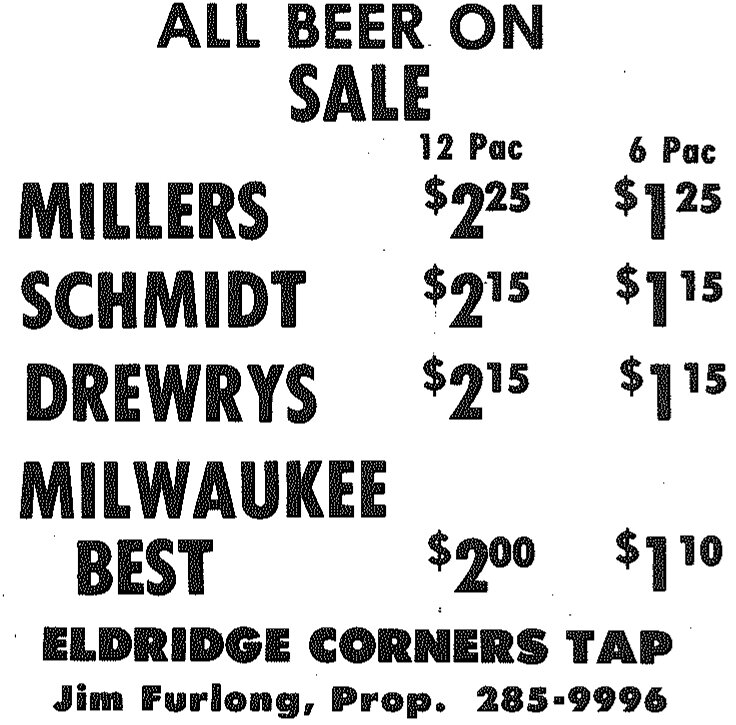 NSP Ads from the past, June 27, 1973