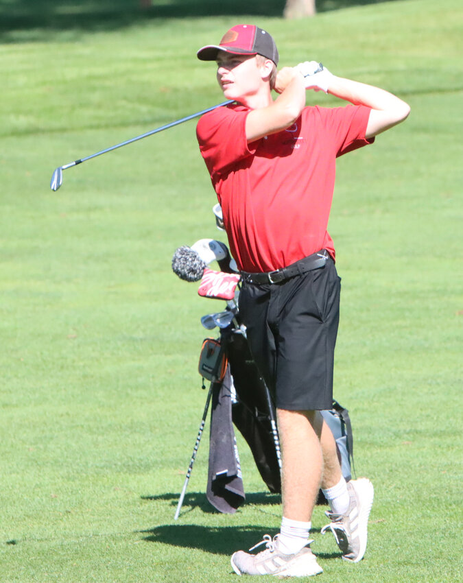Junior Evin Pieper shot back-to-back rounds in the mid 70's to lead North Scott last week at Glynns Creek Golf Course.