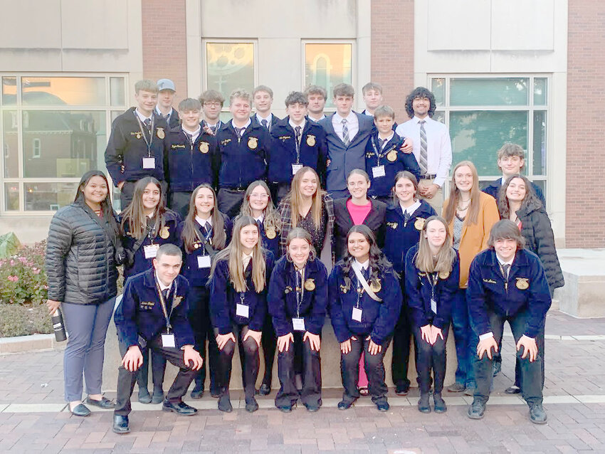 The West Liberty FFA sent 28 students to the 96th annual National Convention, Nov. 1-4, in Indianapolis, Ind.