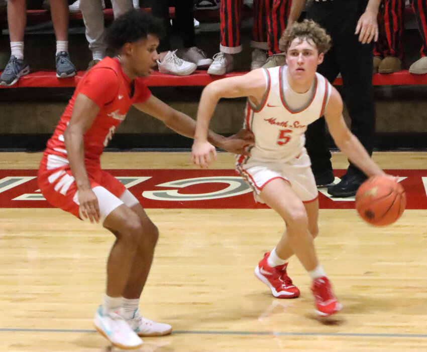 Freshman Miller Haedt has played in all three games this season and made his mark with a momentum-boosting halfcourt shot against Central DeWitt.