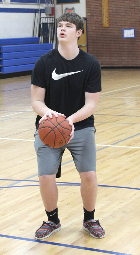 Camden Crees, 14, has entered the free throw competition every year since he was nine.