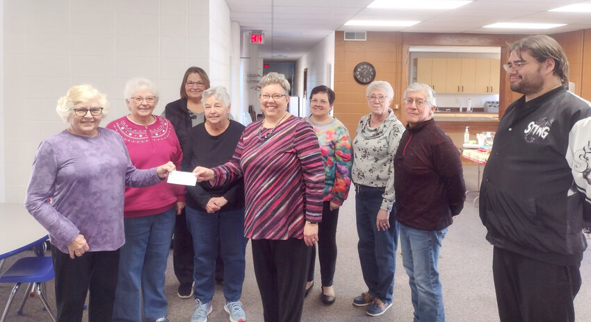 Donation to Ministerial Association    The United Methodist Church Women recently had a Soup Luncheon, after which $2,000, was presented to the West Liberty Ministerial Association to help support their work with people in our community.