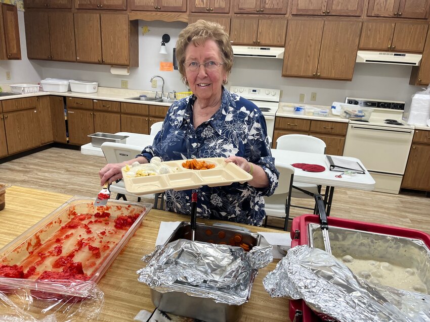 Fay Wulf is the local coordinator of Durant Senior Dining; she got the program off the ground in 2000